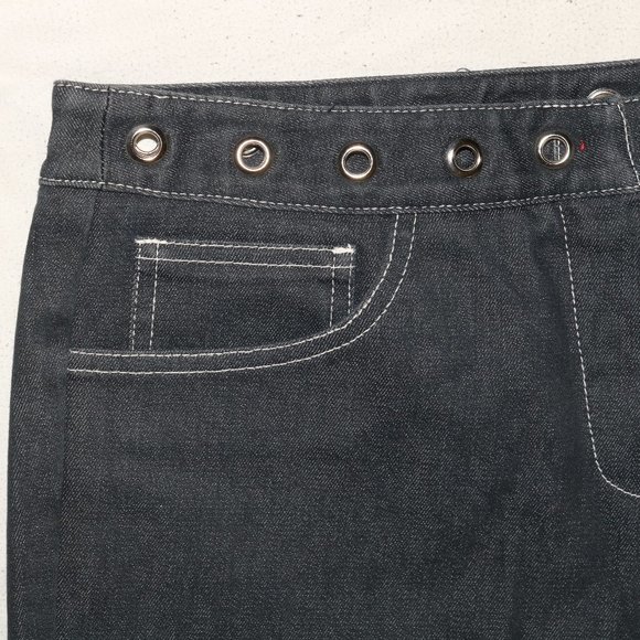 Trina Turk Los Angeles Blue Jean Bermuda Shorts - Picture 2 of 7